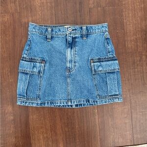 Abercrombie & Fitch Blue Denim Mini Skirt